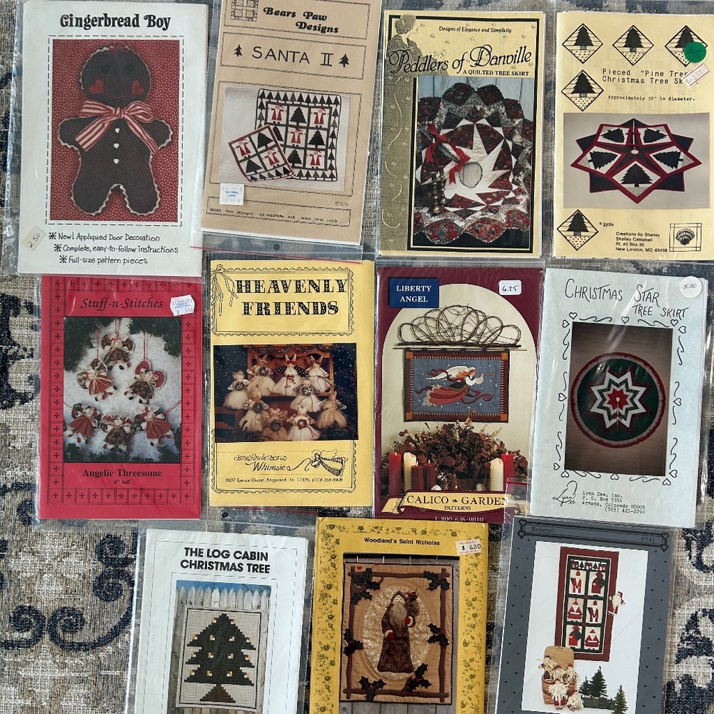 Lot Of 11 Christmas Craft & Quilt / Patterns * NEW UNCUT FACTORY SEALED *